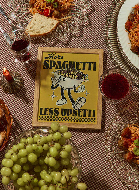 More Spaghetti, Less Upsetti, Poster