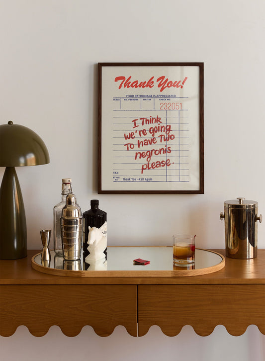 Negronis for Two, Poster