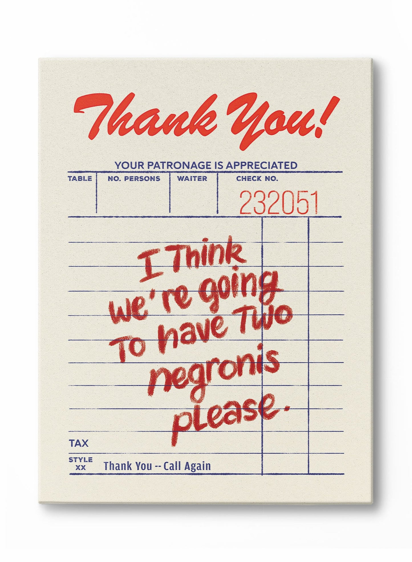 Negronis for Two, Poster